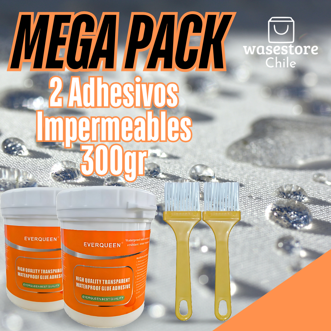 2 Adhesivos Impermeables 300gr + Brocha™