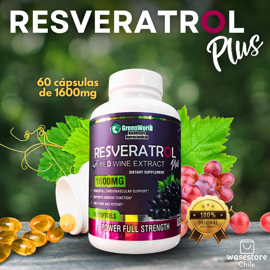 RESVERATROL™ x 60 cápsulas de 1600mg