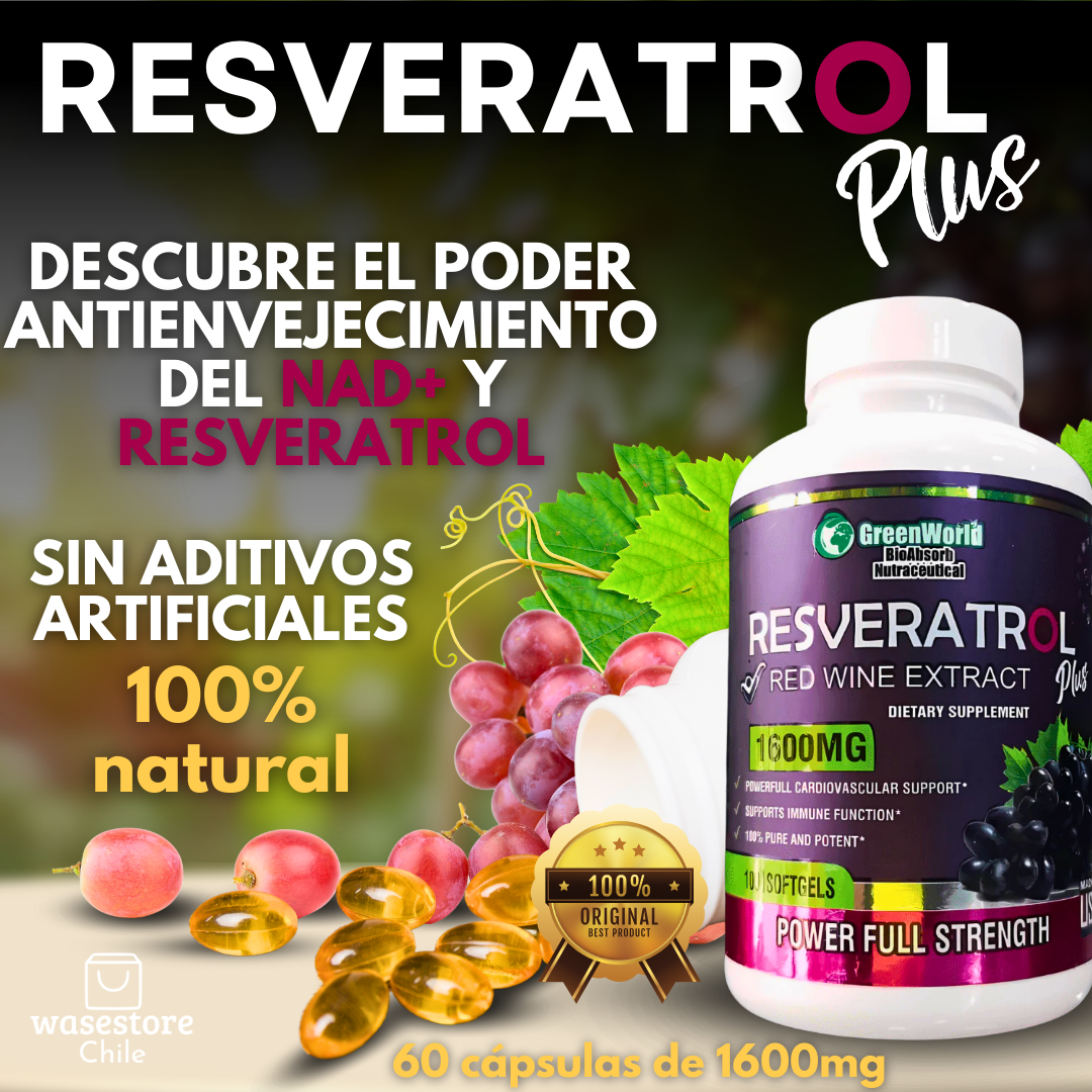 RESVERATROL™ x 60 cápsulas de 1600mg