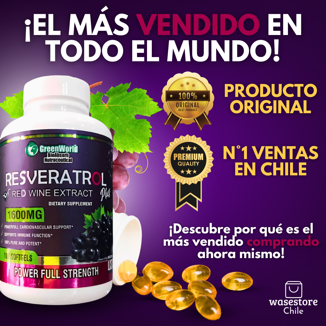 RESVERATROL™ x 60 cápsulas de 1600mg