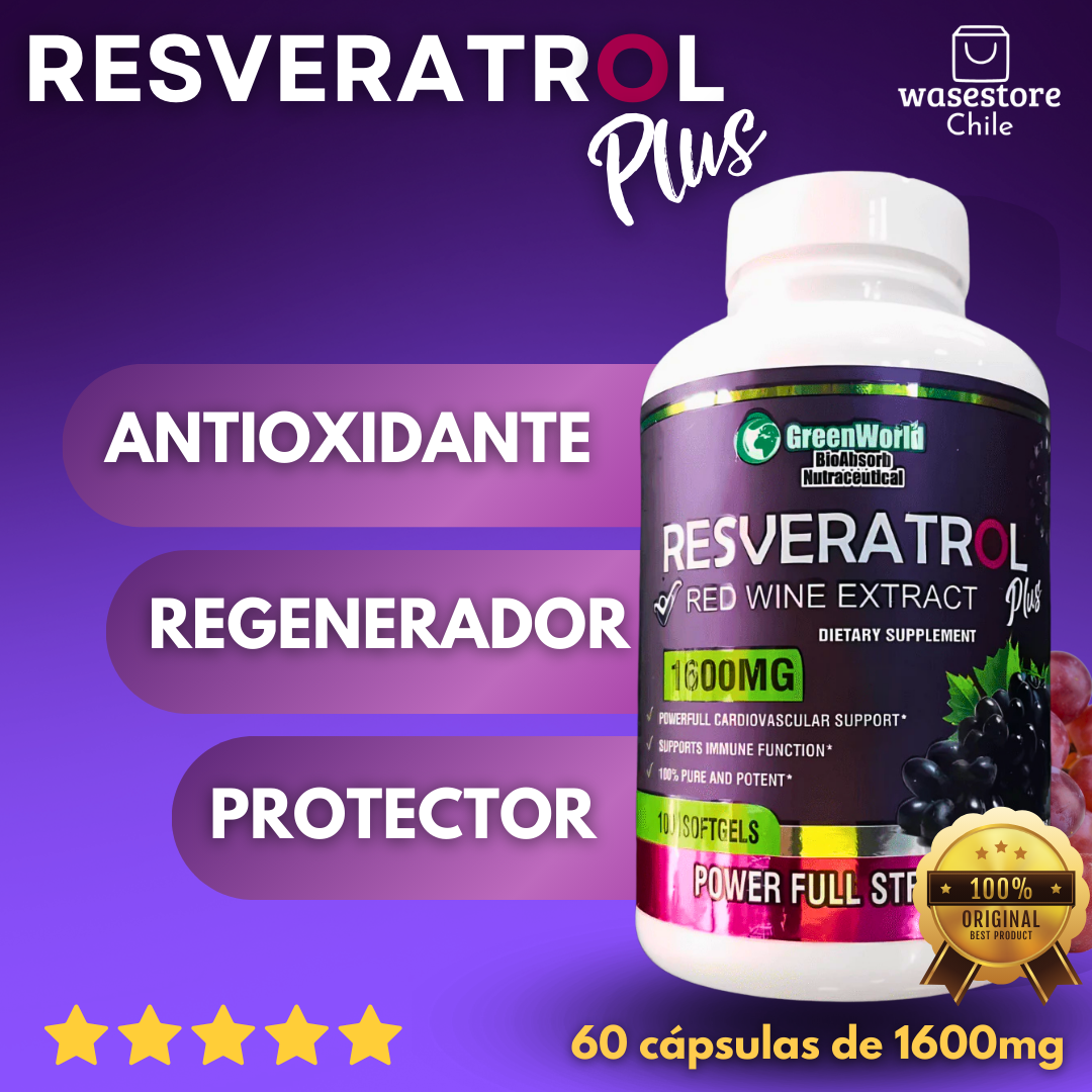 RESVERATROL™ x 60 cápsulas de 1600mg