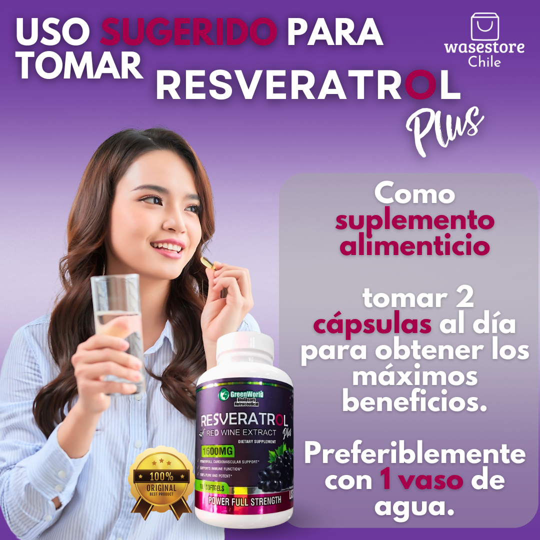 RESVERATROL™ x 60 cápsulas de 1600mg