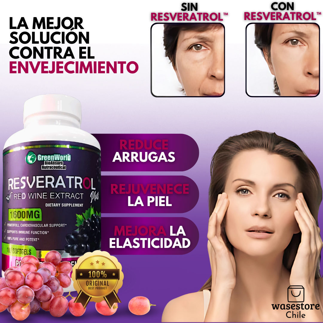 RESVERATROL™ x 60 cápsulas de 1600mg